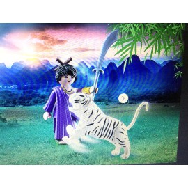 Playmobil, ORIENTAL LADY WITH WHITE TIGER,NEW IN PACKAGE