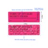RLSYM 100Pcs Tamper Evident Security Labels 1x3 inch Red No