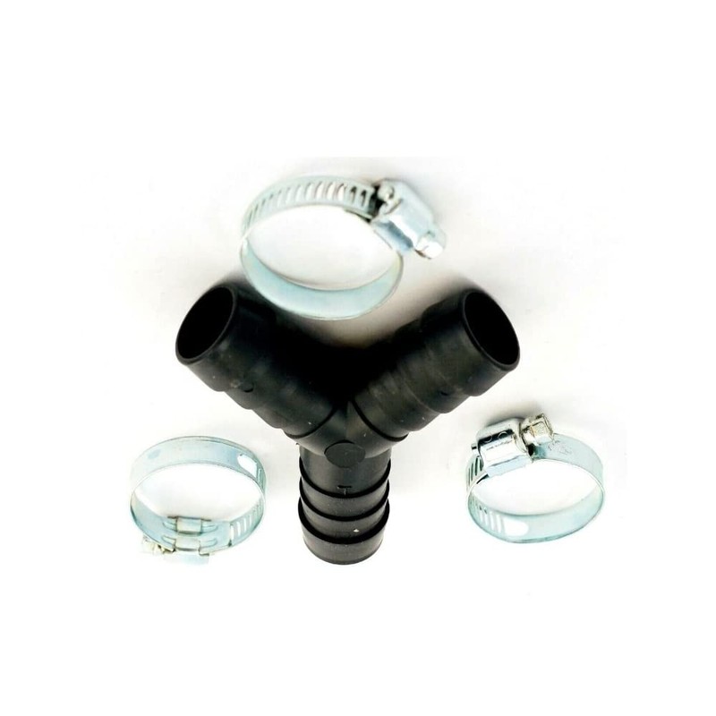 UTP Washing Machine Dishwasher Drain Hose Y Piece Joiner Connector