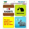 Graphics and More Bunny Rabbit Love Mag-Neato's Automotive Car Refrigerator