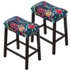 Bifaunvogel Bar Stool Cover Rectangle Set of 2 Printed Stretch