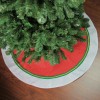 Northlight 36" Christmas Traditions Cardinal Red Green White Border Tree