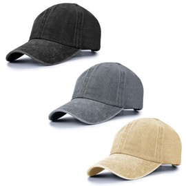 Baseball Cap Unisex Vintage Washed Distressed Cap,Retro Adjustable Dad Hats,Baseball Hat for Men Women