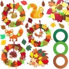 Pack of 131 Autumn Wreaths Craft Set, Autumn Crafts Children,