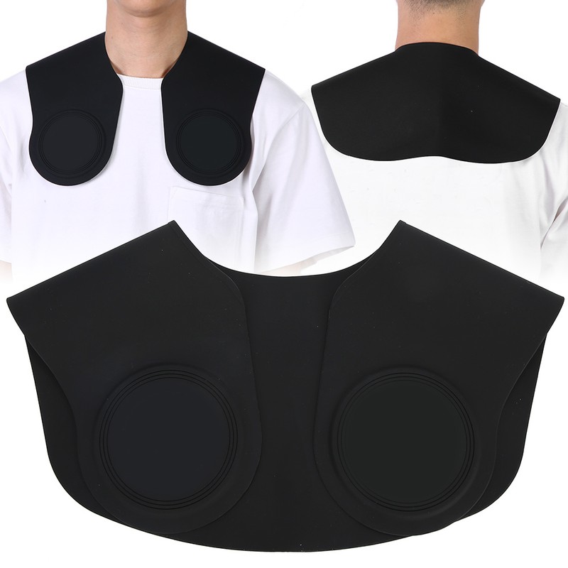 Short Length Hair Cutting Cape Waterproof Silicone Barber Hair Cape