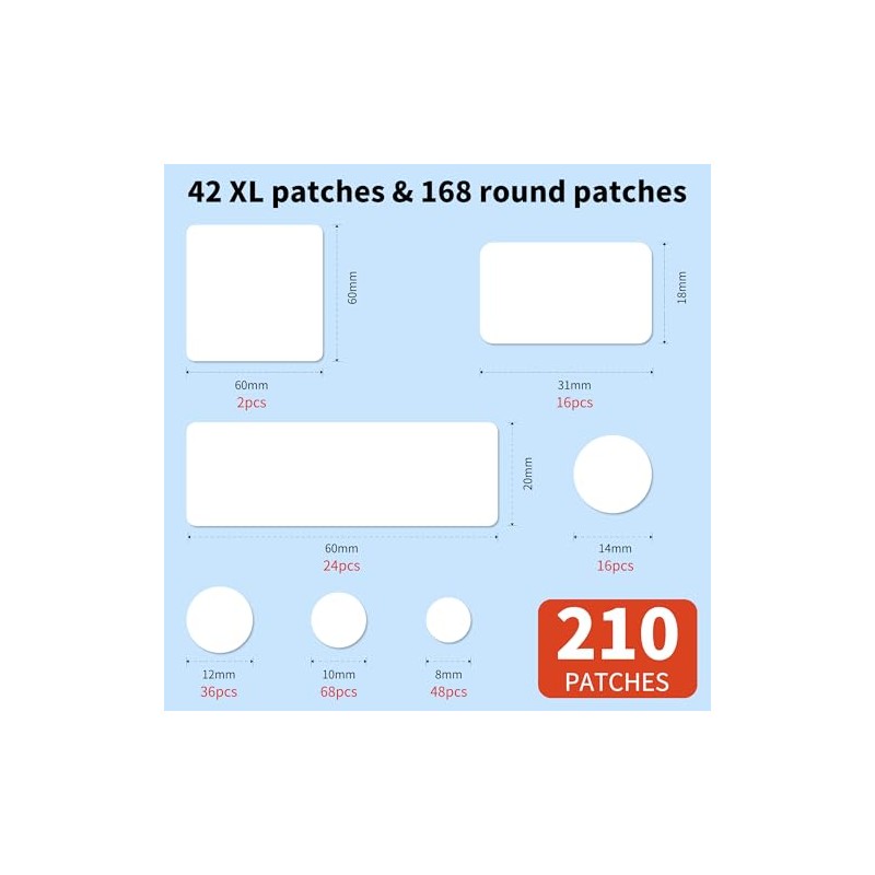 Daolyo Large Hydrocolloid Pimple Patches - 210 Count
