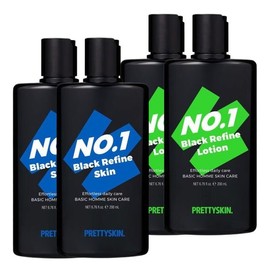 Pretty Skin Number One Large-Capacity Men's Skincare 4-Piece Set / Total 800mL / 대용량 남자화장품 넘버원 스킨 로션 4종 세트 / 총 800mL