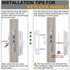 Eockatoo Sliding Glass Patio Door Handle Replacement Set with Key