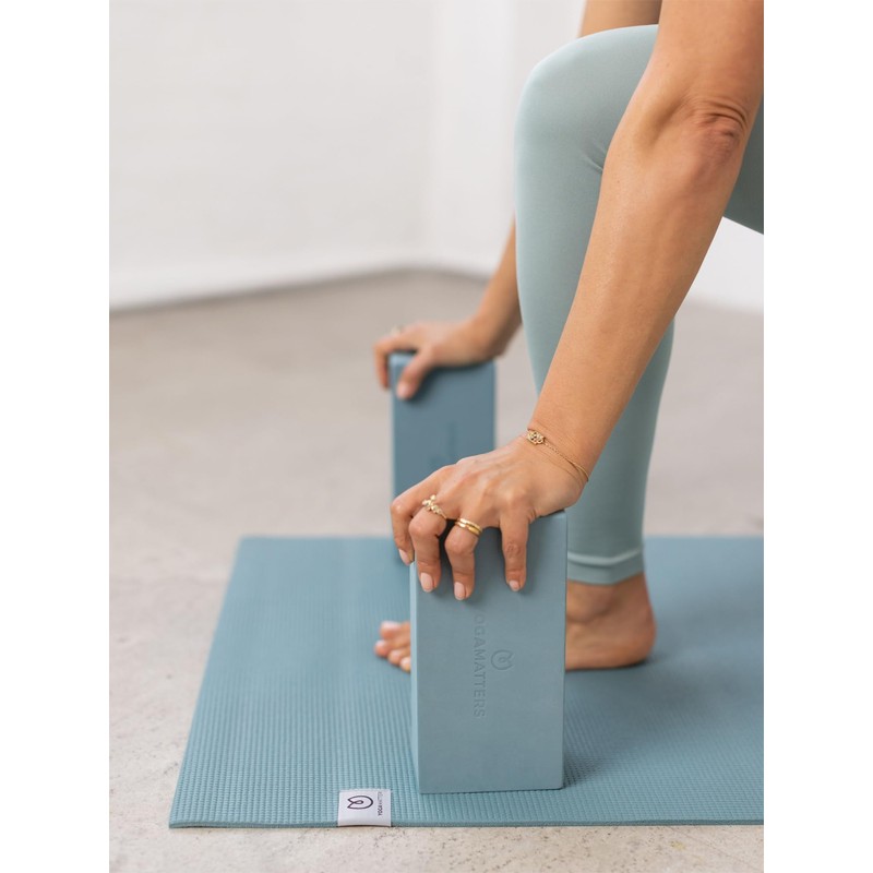 Yogamatters Yoga Brick Block Pair | EVA Foam | Lightweight,
