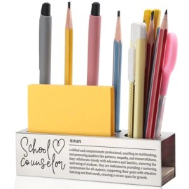 Effjnsg School Counselor Gifts, Thank You Gifts for Counselor Pen and Pencil Holder,
