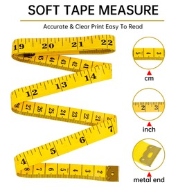 3 Volumes Tape Measure Body 200 cm / 79 Inch - Precision Measuring Tool, Portable Tape Measure, Durable Folding Measure, Multi-Purpose Ruler