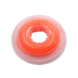 RUCYAI 15Feet Dental Orthodontic Elastic Rubber Power Chains Braces Bands Long/Closed/Short (Closed, Orange)