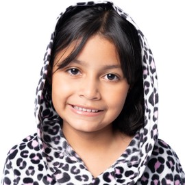 Fruit of the Loom Kid's Fleece Robe, Cheetah, 10/12