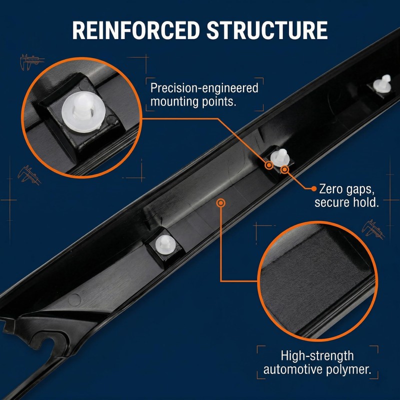 AIKEPT Left Driver Side A-Pillar Windshield Trim Molding Compatible with