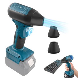 Jet Dry Mini Blower Compatible with makita 18V Battery，Jet Fan 130000 RPM Wind Speed 4-Speed Control， Compressed Air Duster, Cordless Handheld Air Blower for Computer Keyboard,Outdoors,Car,Home
