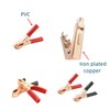 Heyiarbeit Extensor adaptador de clip de cocodrilo negro rojo 50