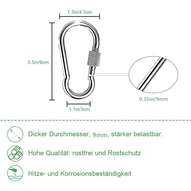 iToncs Hammock Attachment 1 Pair Swing Attachment Swing Hanging Strap