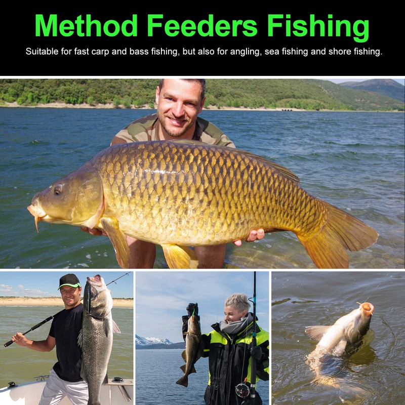Realure Inline Method Feeders for Carp Fishing, Aluminium Coarse Fishing
