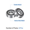 QUARKZMAN Pack of 8 6001RS Ball Bearings 11 x 28
