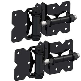 Horizontally Adjustable Self-Closing Stainless Steel Hinge – Nationwide NW171SCP3-SSBD – Black Finish – Standard to Standard Gate Mount - 2 Hinges