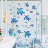 SHUCHING Blue Sea Turtle Wall Decal Peel and Stick, Vinyl