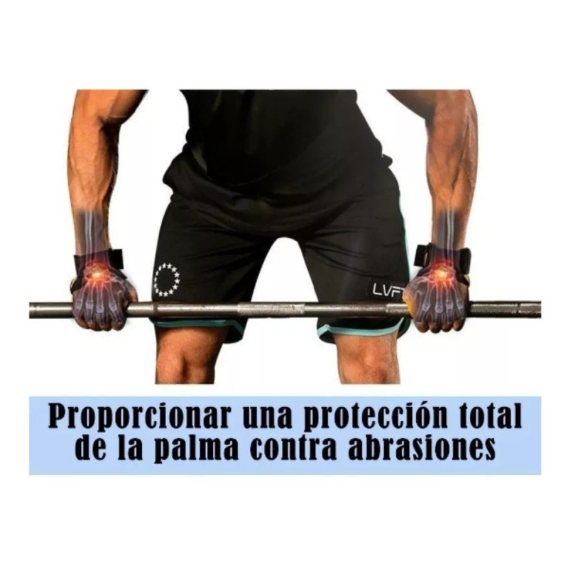 JM Callera De Piel Crossfit Gym Muñequera Guante Deportivo