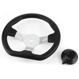 270mm Racing Steering Wheel, Steering Wheel, Racing Bike Replacement Wheel for GO Kart Racing Cart Accessory