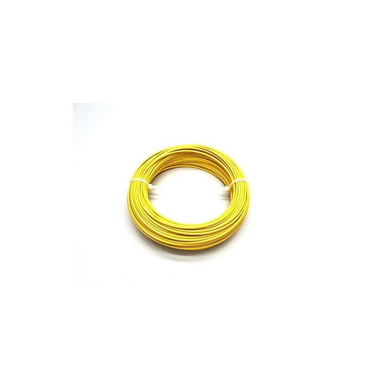 1/8" Coated to 3/16" Diameter, 7x7 Construction, Yellow Vinyl Coated