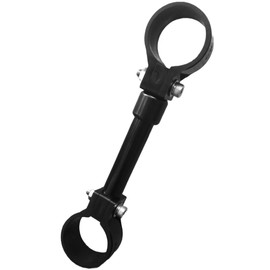 Kouei Kasei KFBS25-0535 Resin Glasses Band, 1.7 inches (42.7 mm), 5.3 gal (150 L), Pipe Fixing Bracket, Connection, Parallel Clamp Joint, Black