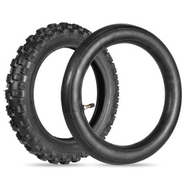 2.50-10 Dirt Bike Tire and Inner Tube Set,10-Inch Rim Off Road Mini Dirt Bike Front/Rear Tire and Inner Tube,Compatible with Honda CRF50/XR50, Suzuki JR50/DRZ70, and Yamaha PW50