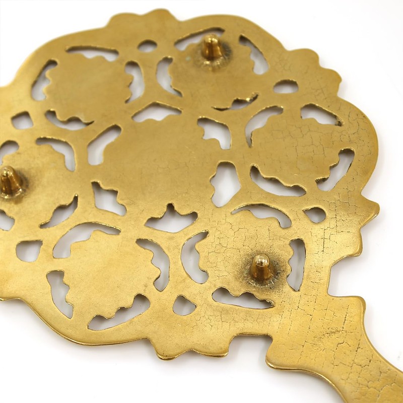 Brass Antique Trivet Gold Made in Italy