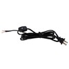 B&P Lamp® 8 Foot Black Cord Set with Inline Rotary