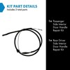 TRQ Front Parking Brake Cable Compatible with 89-95 Toyota Pickup