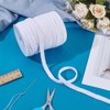 PH PandaHall 43 Yards Flat Drawstring Cord, 1cm Replacement Cotton