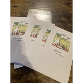 4x Christian Expressions Vintage Cards (Thinking Of You)