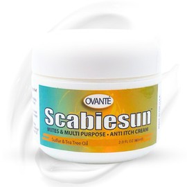 OVANTE Scabiesun Multipurpose Cream for Skin Itching, Redness & Irritation - 2 Oz Jar