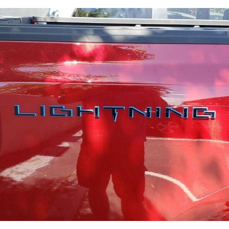 2022+ Ford Lightning OEM Bedside Lightning Decal Badge NL3Z-9942528-AA (1)