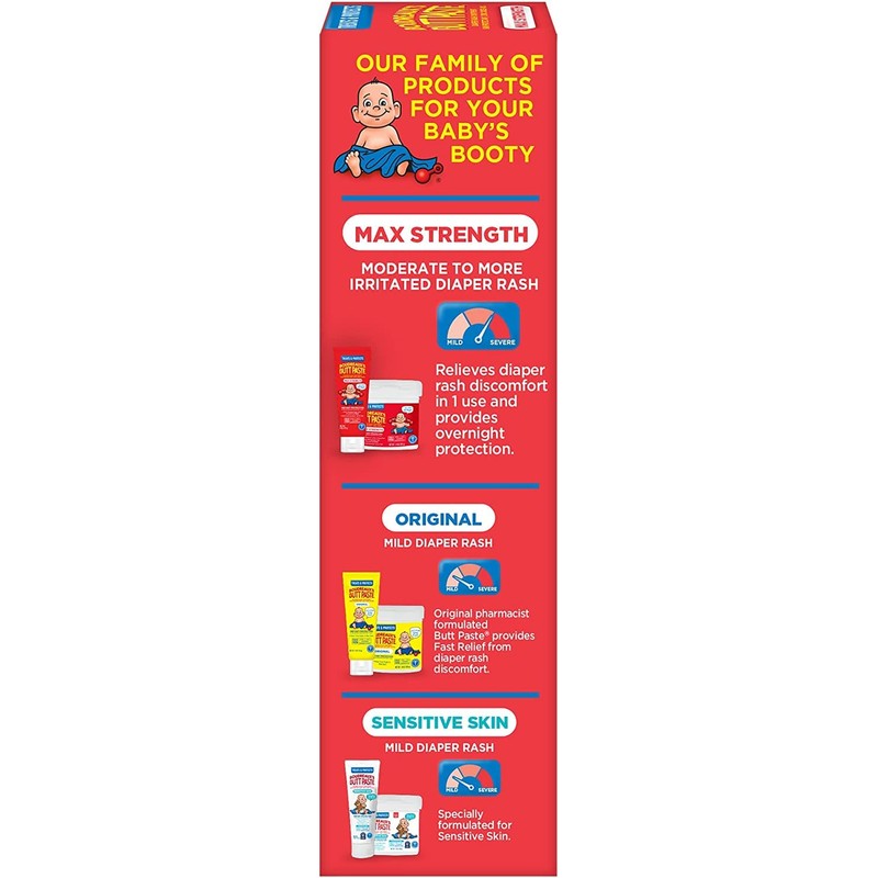 Boudreaux’s Butt Paste Max Strength Diaper Rash Cream for Baby,