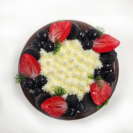 Nice purchase Fake Birthday Cake Realistic Fake Food Bakery Shop Cake Display Model Party Decoration Faux Replica Pro Cake (6" Wide with Style B)