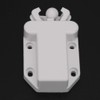 10pcs Heavy Duty Earthquake Cabinet Latch Touch Release White Shape