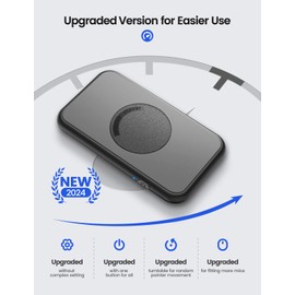 EAXBUX Ultra-Slim Mouse Jiggler,100% Undetectable Mechanical Mouse Mover Jiggler Device Shaker with Random Movement,Gifts for Man Keeping PC/Laptop Active and Secure to Improve Work Efficiency