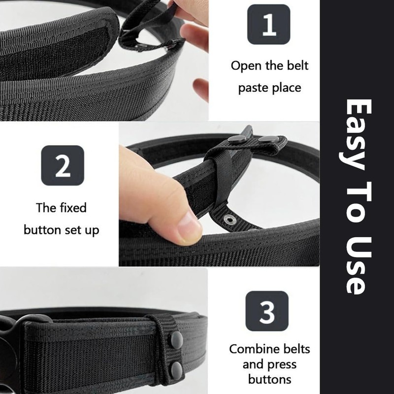 EIHI Pack of 6 Nylon Duty Belt Keeper with Double