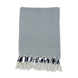 SARO LIFESTYLE Chic Comfort Tassel Throw Blanket
