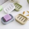 2-Pack Soap Dish with Drain Plastic Sponge Holder Easy Cleaning
