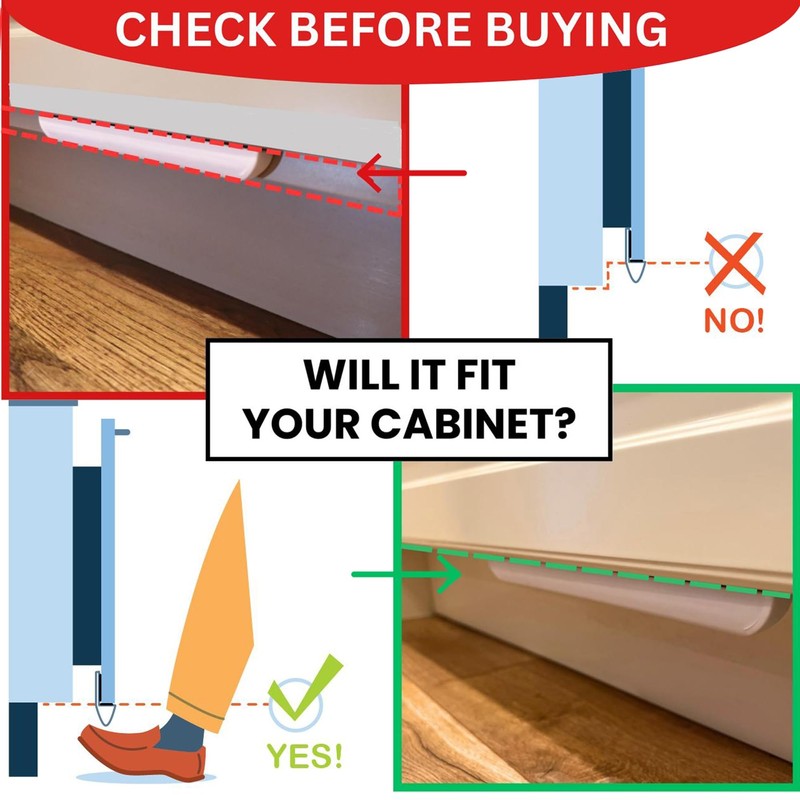 The Handless Handle – Hands-Free Garbage Drawer Foot Pull Handle,