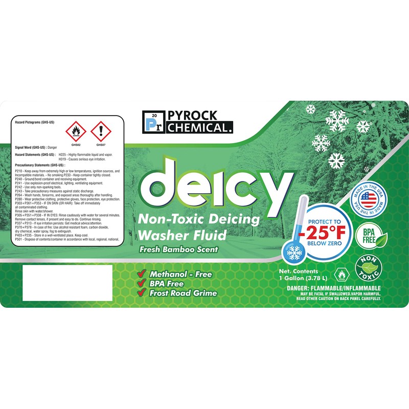 Pyrock Chemical Deicy - Washer & Deicing Fluid - 4-Pack