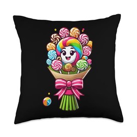 Giant Candy Land Game Crew Candy Land Costumes Adult Women Throw Pillow