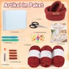 Coopay Crochet Set for Beginners, 2 Size Square Baskets Crochet