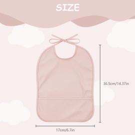 HOTUT Sleeveless Baby Weaning Bib,Soft Waterproof Baby Feeding Bib with Food Catcher Pocket, Adjustable Washable,Sleeveless Baby Feeding Bibs,Waterproof Baby Bibs 6-12 Months for Baby Led Weaning