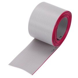 MECCANIXITY 26AWG IDC Wire Flat Ribbon Cable 2m/6.6ft Length 1.27mm Pitch 40 Pin Gray for JTAG/ISP Connecting